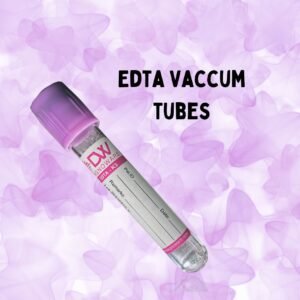 Vaccum Blood Collection Tube, EDTA K3, 2ml, Double Cap, Pack of 100